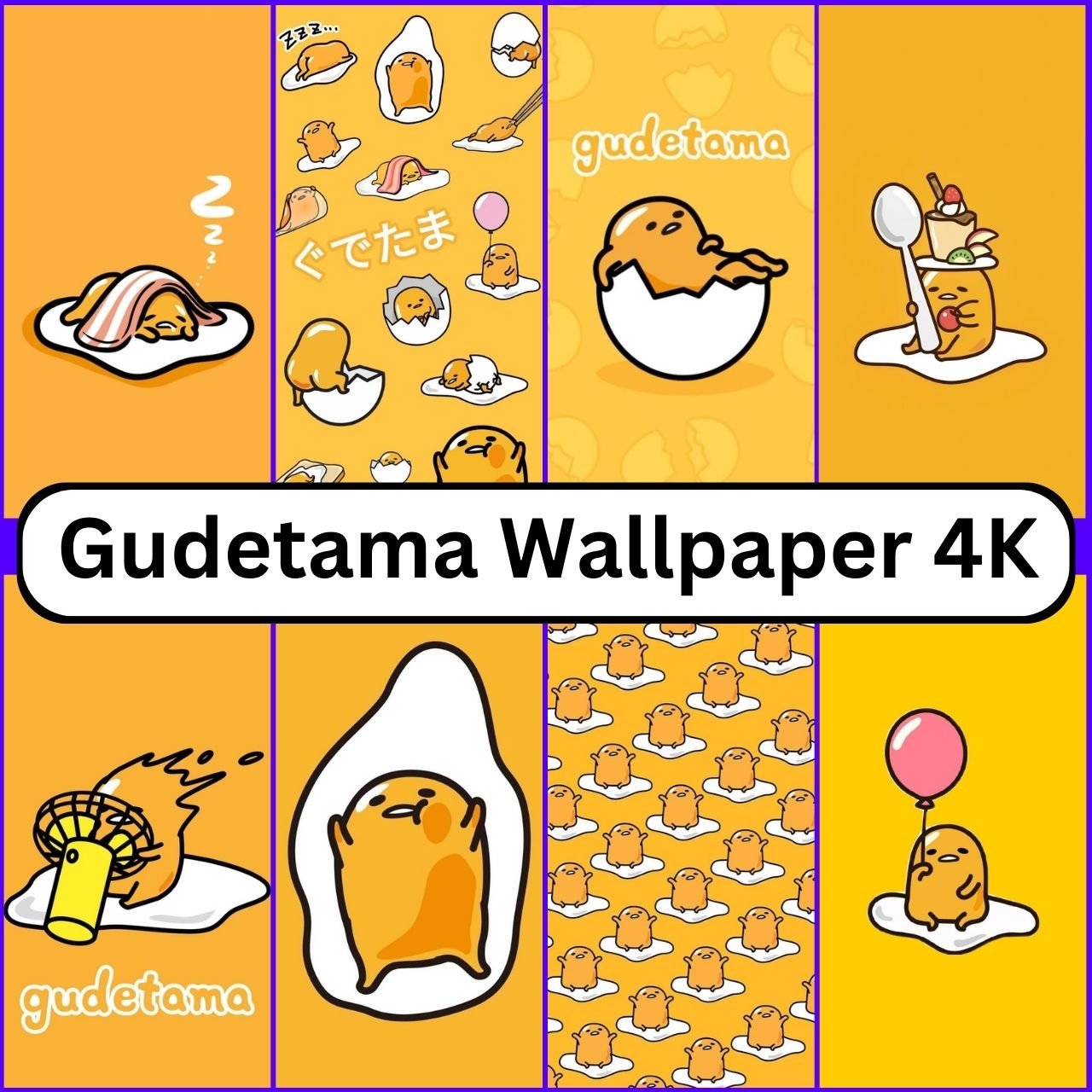 1303 Gudetama Wallpaper 4K, HD, 1080p Aesthetic Free