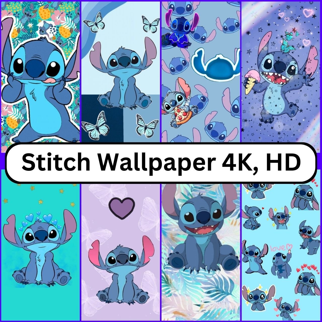 1038 Stitch Wallpaper 4K, HD, 1080p Aesthetic Free