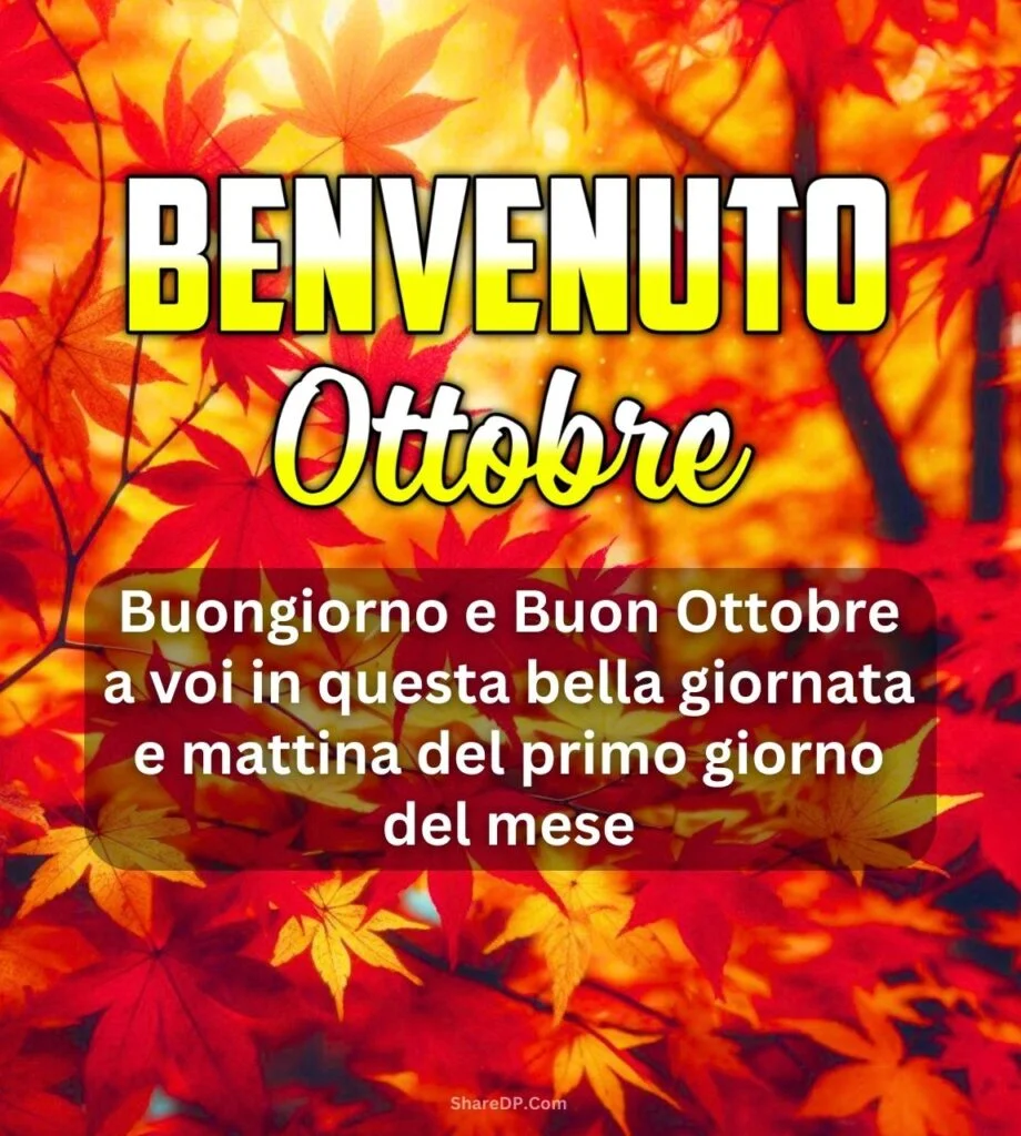 1038 Benvenuto Ottobre Immagini, GIF, Nuove Gratis